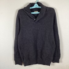 Sonoma Mens Sweater Sz L Long Sleeve Crew Neck Gray Pullover Warm Excellent