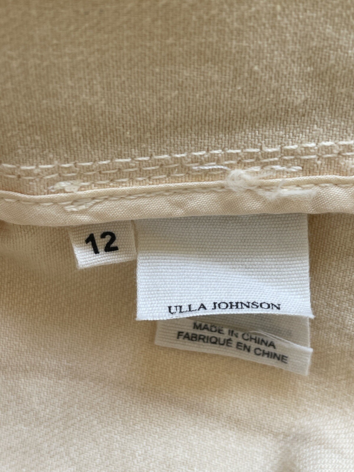 AUTH ULLA JOHNSON Blithe Dress Yellow Pastel Deni… - image 20