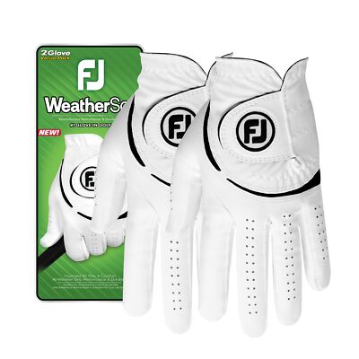 X Large White WeatherSof Golf Glove Soft Feel Secure Grip All Weather Perform...
