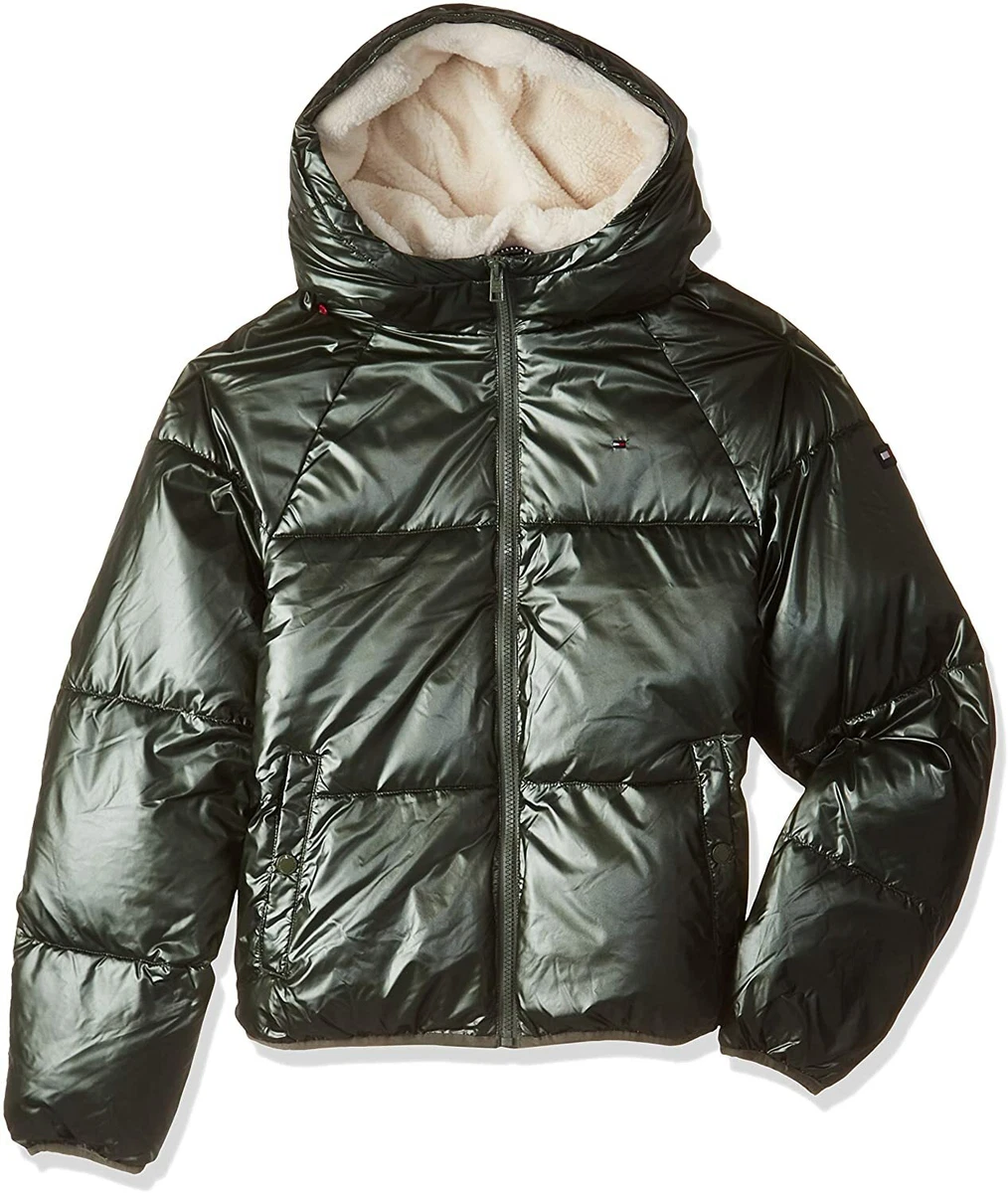 Tommy hilfiger metallic puffer hotsell jacket