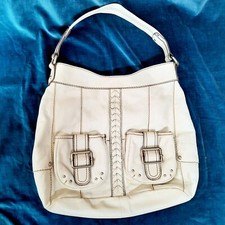 Tignanello Leather Shoulder Bag Off White Mag...