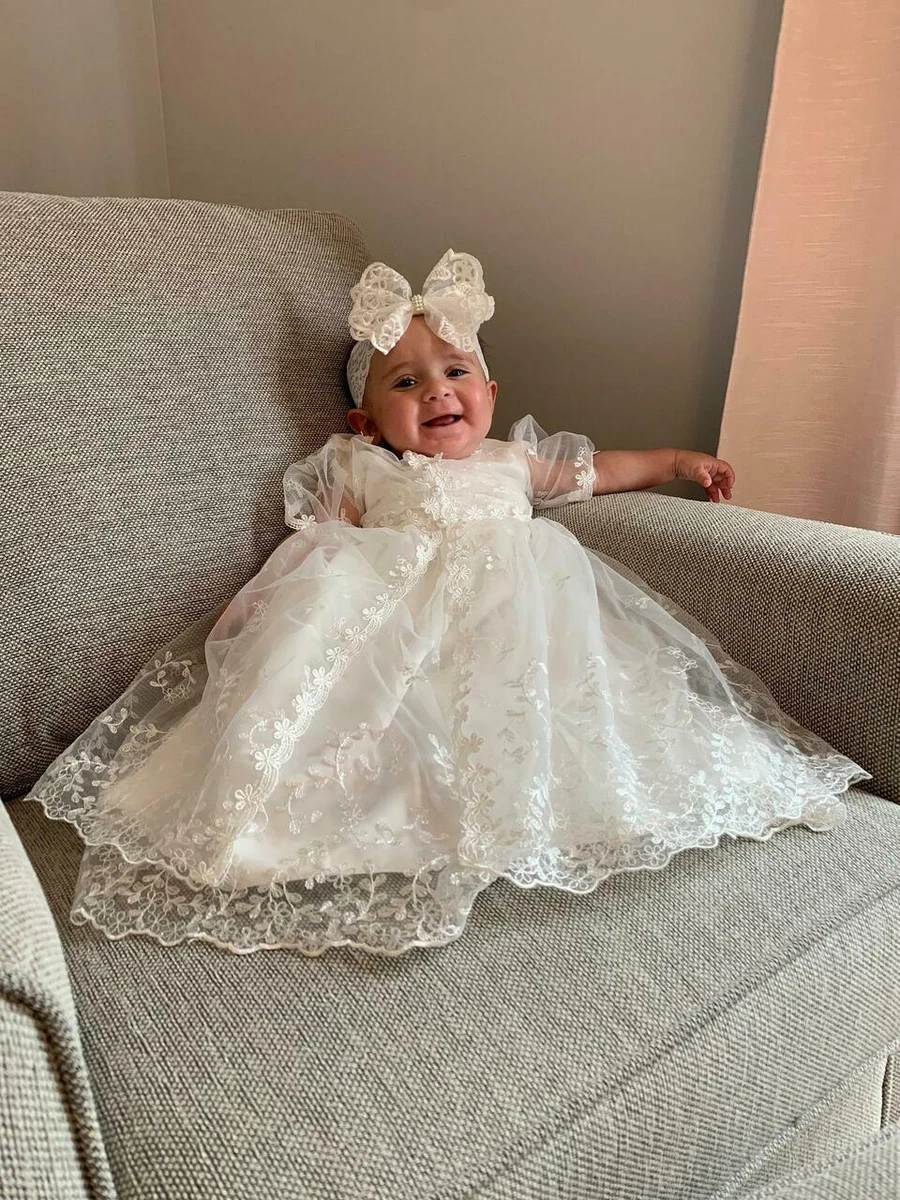 baptism dress baby girl