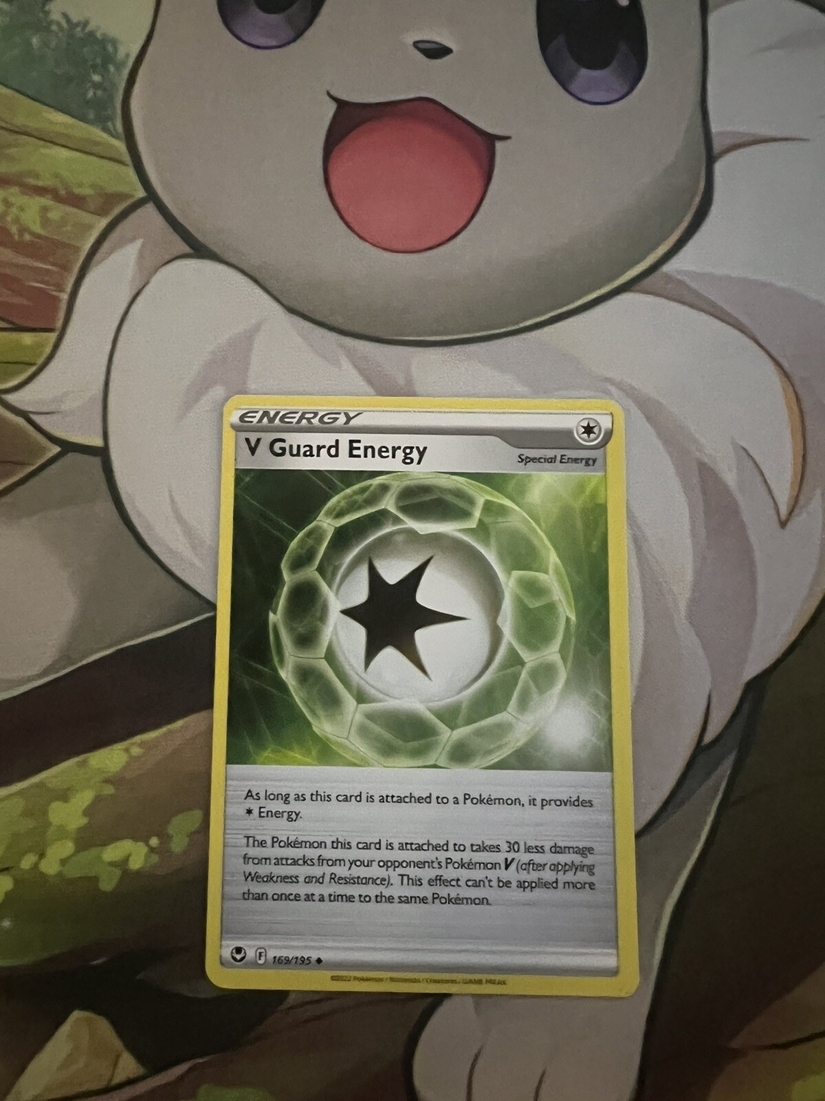 Pokemon Silver Tempest V Guard Energy Uncommon Energy Card 169/195 NM