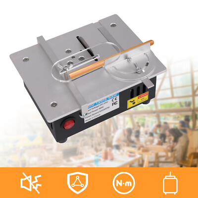 Household Mini Sliding Table Saw Woodworking DIY Hobby Model Cutting Bench Saw