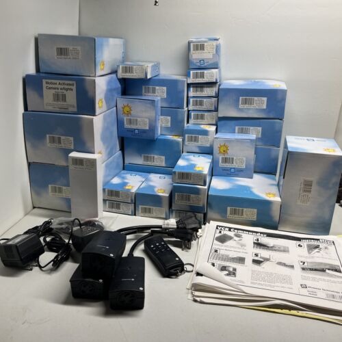 X10 Home Security System Cameras Receiver Transceiver VCR Remote & More Bundle