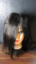 Cosmetology Hairdresser Mannequin Head - Black Long 80% Human Hair