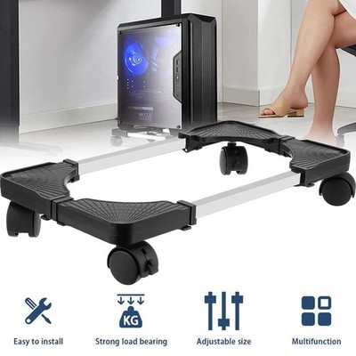 Verstellbarer mobiler CPU-Ständer mit rollenden Lenkrollen PC-Computer-Tower-Hal