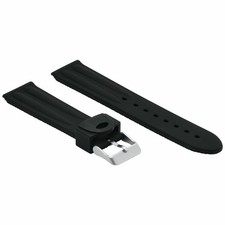 20mm Black Silicone Rubber Diver Replacement Watch Strap For Invicta Russian