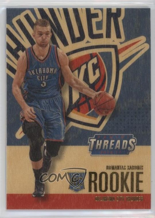 2016-17 Panini Threads Wood Rookies Domantas Sabonis #232 Rookie RC 14lc