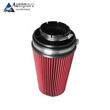 4 102mm Inlet Truck Air Intake Cone Replacement Quality Dry Air Filter Red