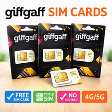 Giffgaff SIM Card PAYG | FREE UK Delivery | 4G/5G | No Contract | Fast Dispatch