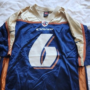Nike Colorado Crush AFL Football Jersey #6 Men’s M Blue Beige Orange