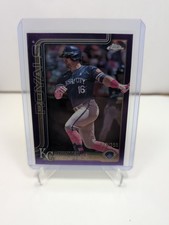 2025 Topps Chrome Hunter Renfroe #125 Purple Logofractor /250 KC Royals 