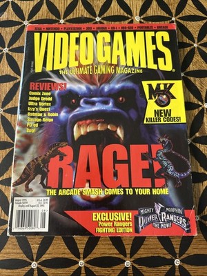 Video Games: The Ultimate Gaming Magazine - August 1995 (Primal Rage!)
