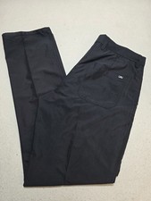 J Lindeberg Mens Troon Micro Twill Golf Trousers Black W34" L34" Water Repellent