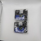 2 Pack Laminated CLEAR Label Maker Tape 18 mm 0.7" - Black Ink — photo 1