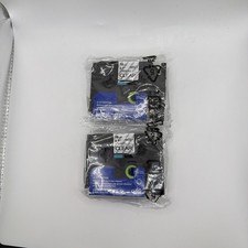 2 Pack Laminated CLEAR Label Maker Tape 18 mm 0.7" - Black Ink