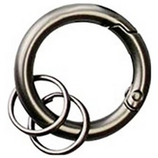 Bases 0006-0155 Keychain Ring 4026434178838 Grey Matte , Black 10 pcs.