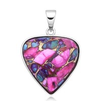 Cavill SilberanhäNger 12,48Ct TüRkis Mosaik Trillant 925 Sterlingsilber