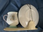 Beatrix Potter Peter Rabbit Tea Cup & Saucer Set Display Stand Teleflora 2002 — photo 2