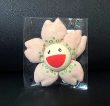 Takashi Murakami Kaikai Kiki Sakura Flower Plush Keyring Pin Cherry Blossom Pink