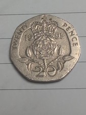 England British UK Penny, coin nowadays, 10 pence 10p,  1995