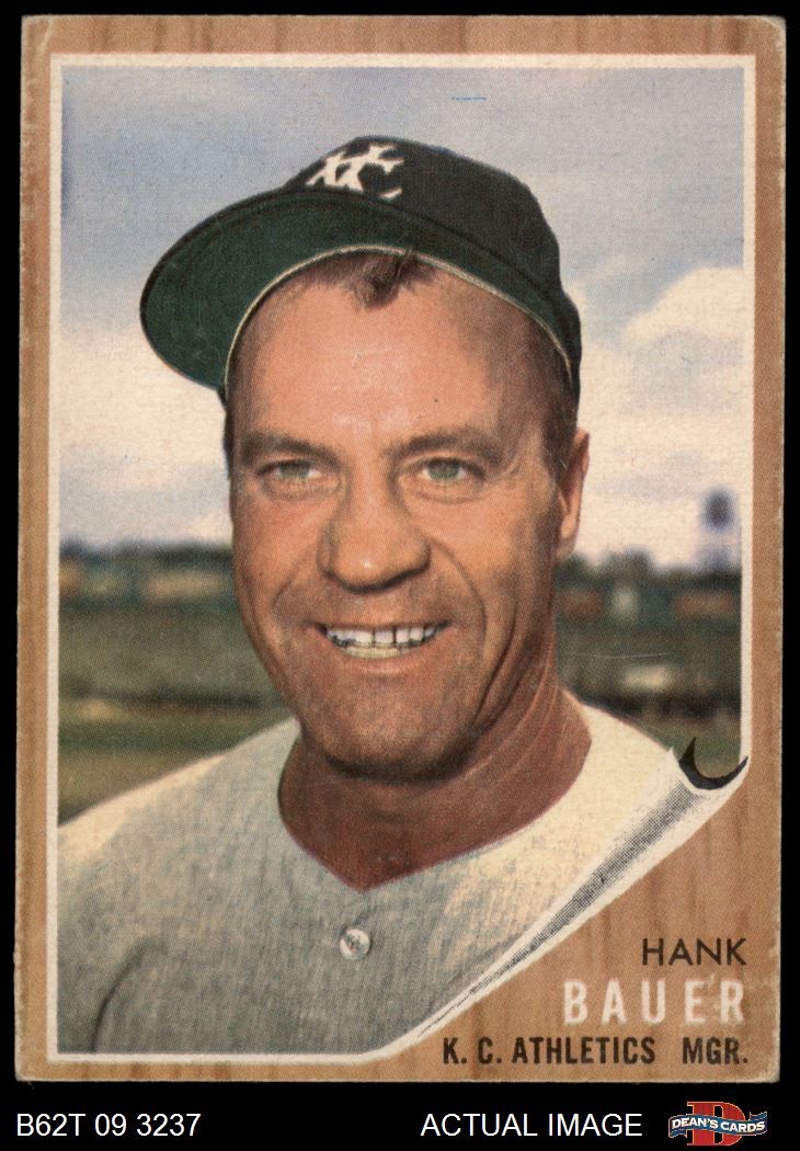 1962 Topps #463 Hank Bauer Athletics MANAGER 1.5 - FAIR