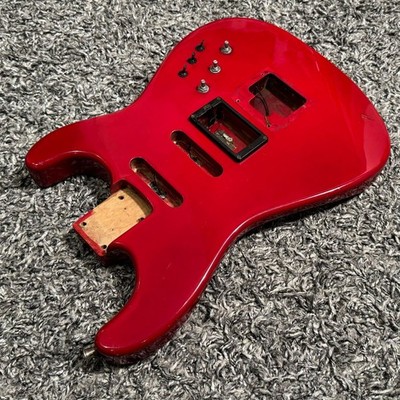 1986 MIJ Charvel Jackson Model 4 Ferrari Red Guitar Body JE-1200 Loaded