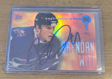 BRENDAN WITT SIGNED 1995-96 SKYBOX GENERATION NEXT HOCKEY CARD #6 AUTOGRAPH AUTO