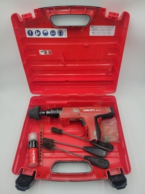 Hilti DX 2 Powder Actuated Fastening Tool Kit Nail Gun w/ Case, Spray, Brushes