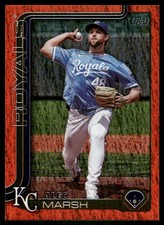 2025 Topps #607 Alec Marsh Orange Holo Foil #/25