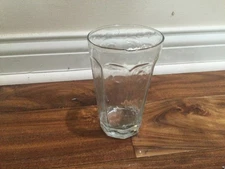 large  LIBBEY CHIVALRY clear  GLASS ICE TEA TUMBLERS pint  6"x3.5''