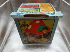Smurfs Cottage House 1976 Peyo Schleich with Box Missing One Shutter