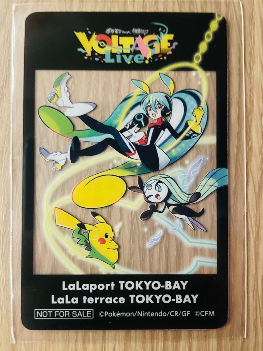 Pokemon x Hatsune Miku VOLTAGE LIVE Limited Clear Card 5 Set w