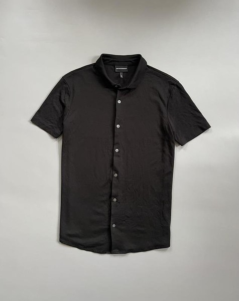 Men Emporio Armani T-Shirt Black Cotton M