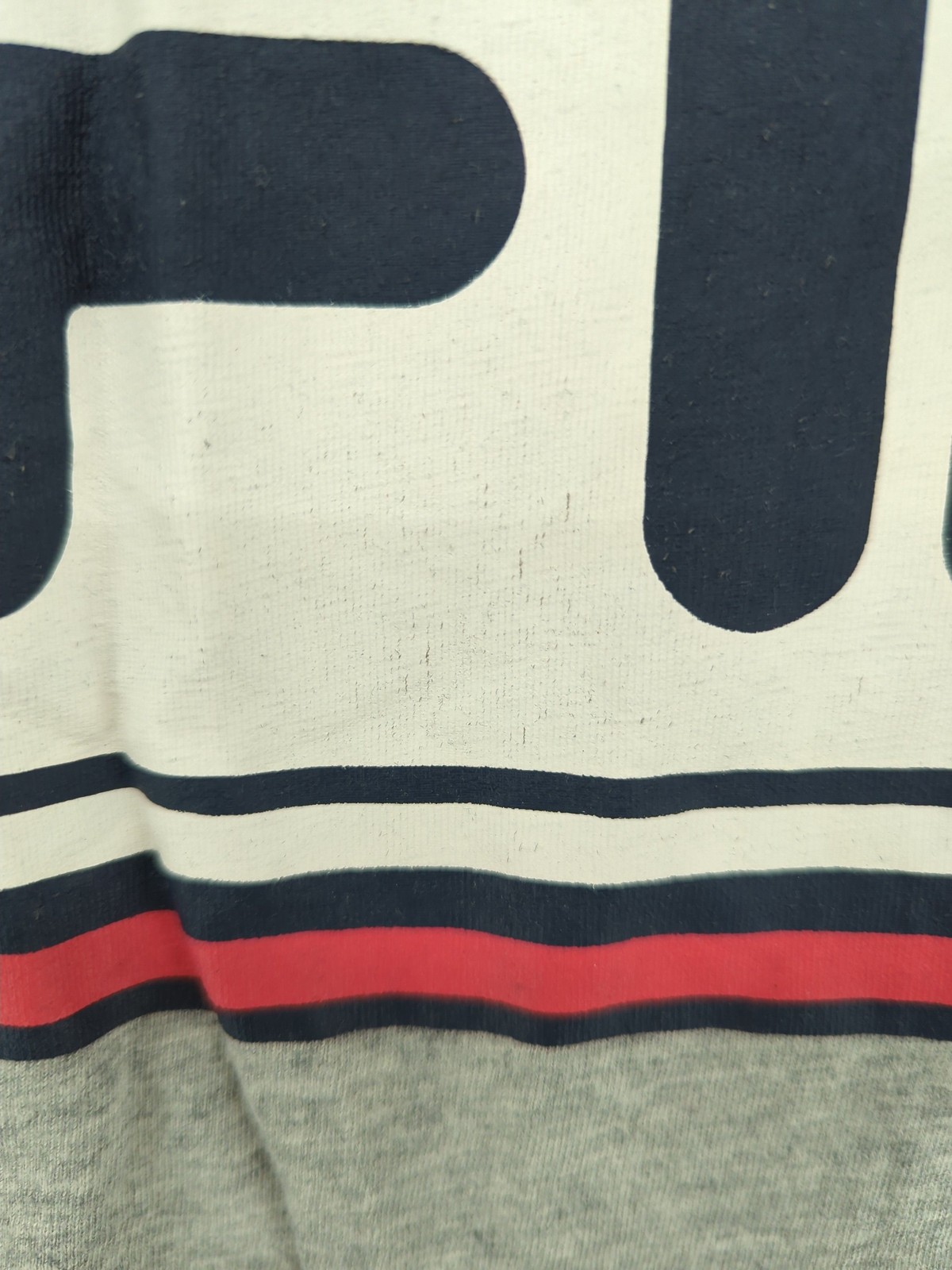 T shirt uomo Fila M grigia grafica 100% cotone basic