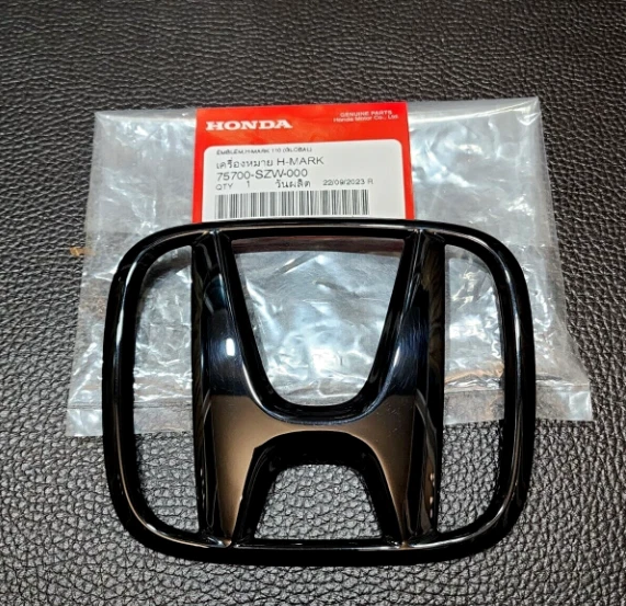 Front Grill Trunk Black Emblem For Honda Accord Sedan 4Dr 2018-23 Badge Logo NEW Foto 2 de 4