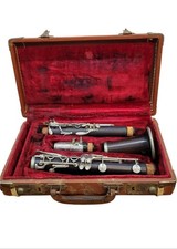 Vintage Wood Clarinet in Original Velvet-Lined Hard Case.