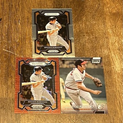 Brooks Robinson Orioles Red Pulsar Prizm /399- Stadium Club (3) Card Lot!
