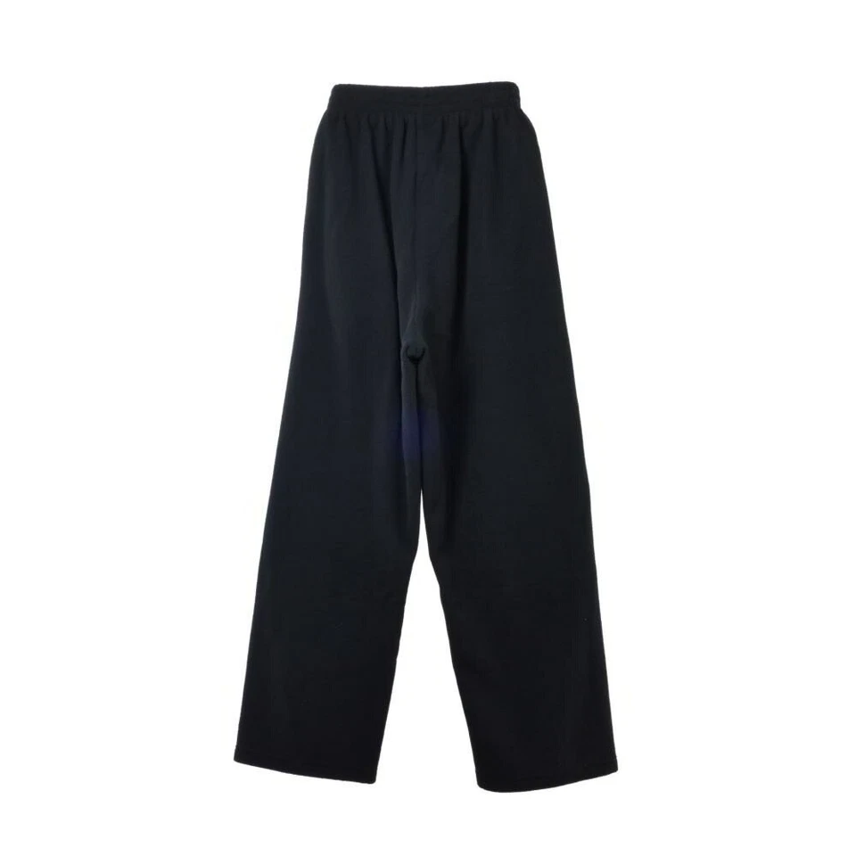BALENCIAGA 744513 logo embroidered fleece pants XXS black Used F/S from Japan - Изображение 2 из 4