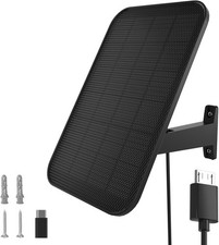 Solar Panel 3.2W 13ft Cable 360  Mount Micro USB USB-C for Arlo Essential XL