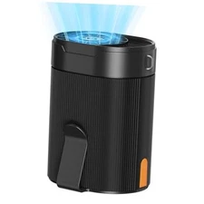 Portable Waist Fan, Rechargeable 3000mAh Battery, 25H Runtime, 6600RPM Black