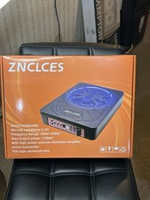 Znclces 2025 Upgraded 10" 1200W Slim Under Seat Powered Car Subwoofer
