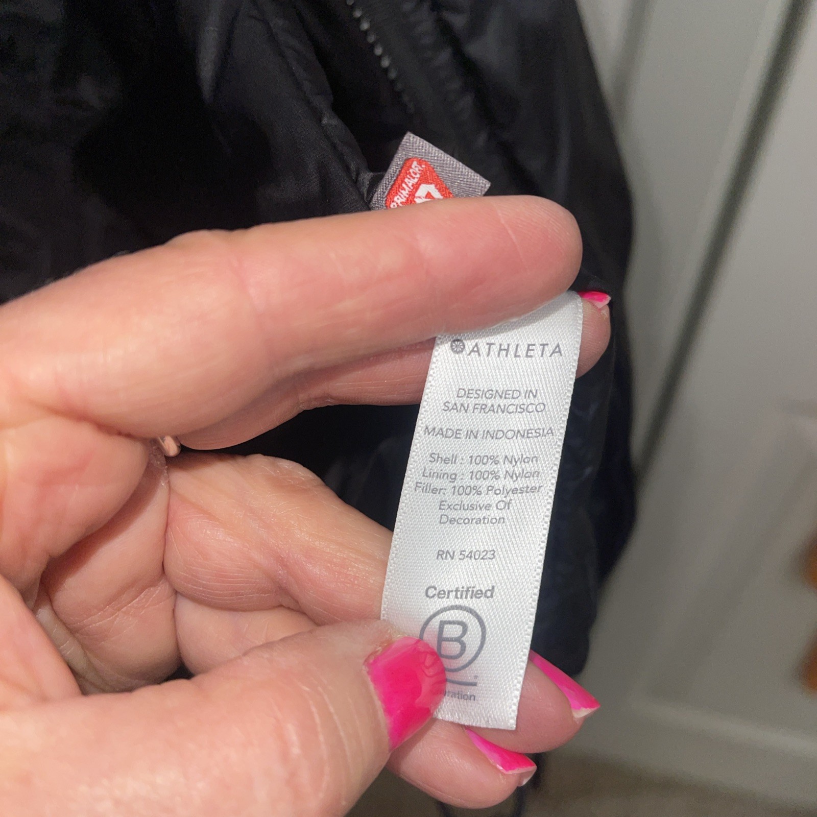 Athleta Primaloft Black Lightweight Raincoat Jack… - image 7