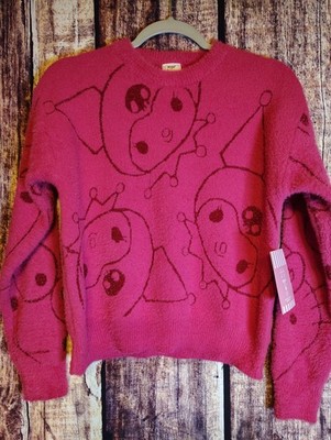 HELLO KITTY Girls Super Soft Pink Sweater Size XL 14/16 NWT
