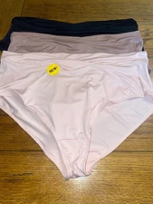 3 Vanity Fair Radiant Women's Silky Stretch Panties V-Front Comfort Size 12 -New
