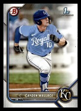 Cayden Wallace 2022 1st Bowman Draft #BD-12 Kansas City Royals Rookie FREE SHIP