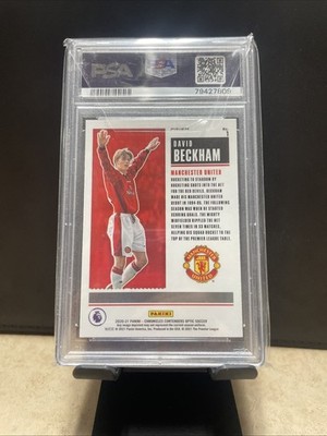 2020-21 Panini Historic Rookie Ticket Purple Mojo #1 David Beckham