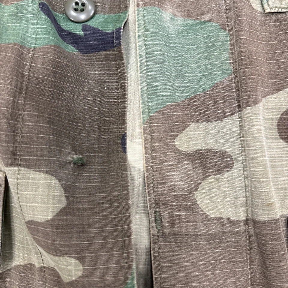Vintage US Army BDU Jacket Mens Large Regular Airborne Camo 80s 90s With Patches - Image 2 of 4