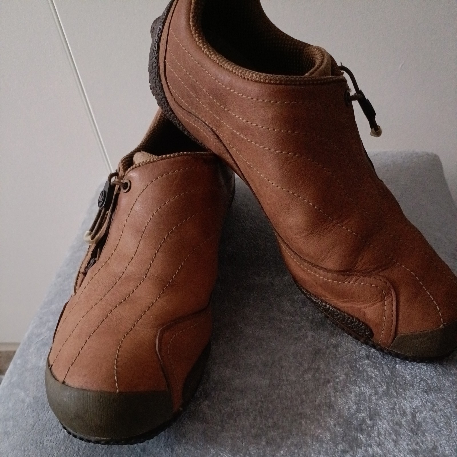 Merrell Relay Kick Otter Marrone Uomo Scarpe Comode Pelle Taglia UK 9